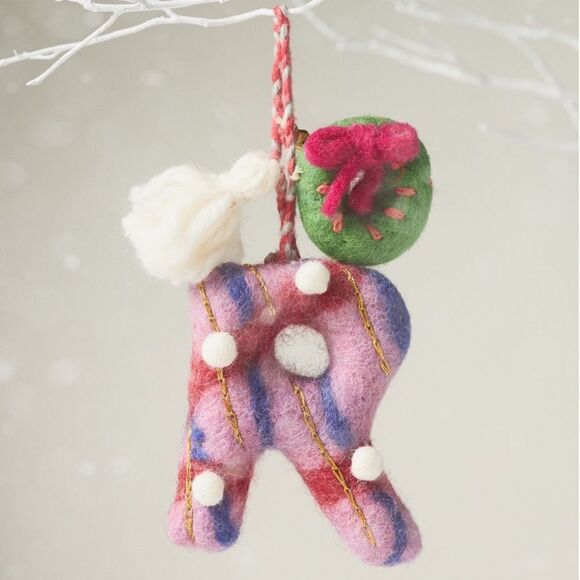 Anthropologie Jolly Monogram Ornament Letter R NWT - Picture 1 of 8